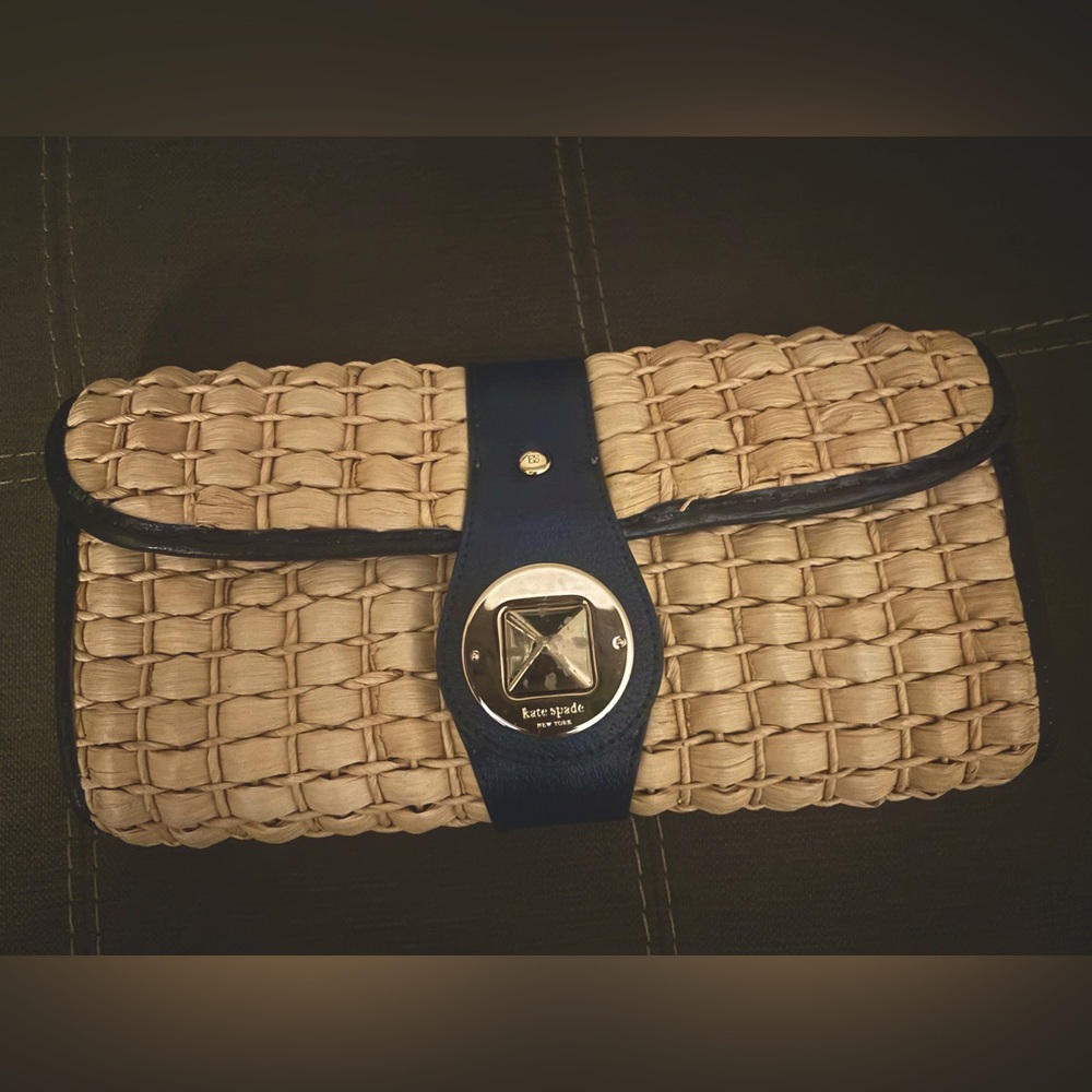 Raffia Clutch